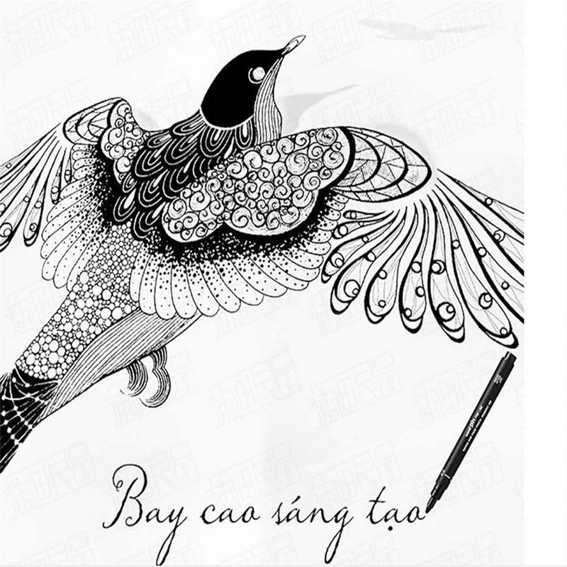 Uni Pin UNI-BALL PIN DRAWING PEN FINELINER ULTRA FINE LINE MARKER 0.3mm BLACK Ink - [Pack of 3] - Image 3